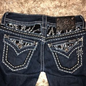Skinny size 24  sequined Miss me jeans